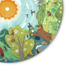 Hape Puzle Las cuatro estaciones ·*Niños Puzzles Hape|Puzzles De Madera Para Niños Y Niñas