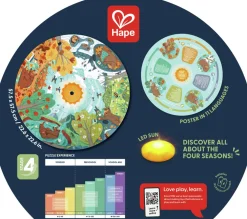 Hape Puzle Las cuatro estaciones ·*Niños Puzzles Hape|Puzzles De Madera Para Niños Y Niñas
