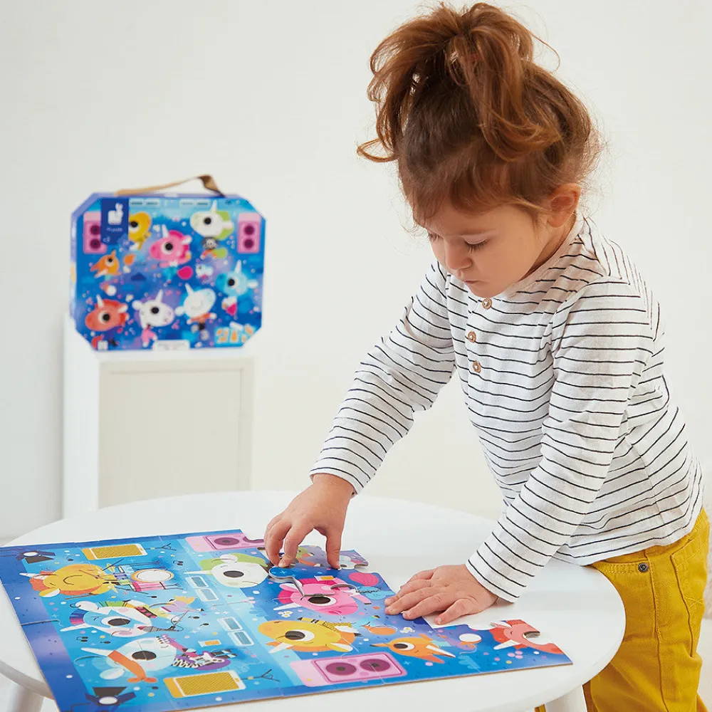 Janod Puzzle 24 piezas - Concierto de Rock ·*Niños Puzzles Janod