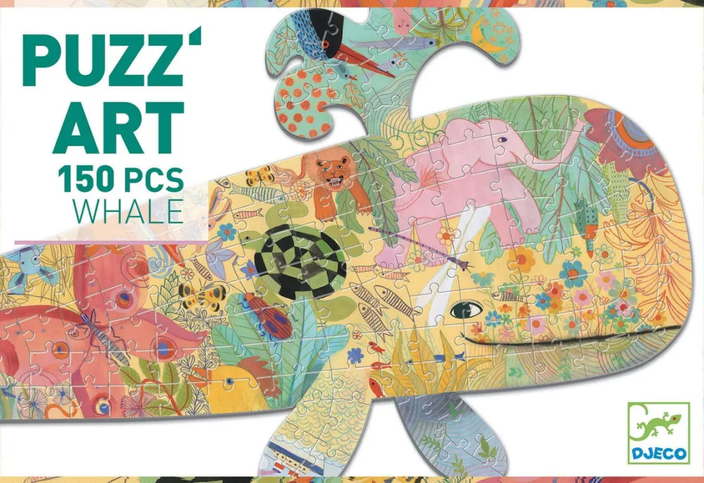 Djeco Puzzle Art Ballena ·*Niños Puzzles 150 Piezas|Puzzles Djeco