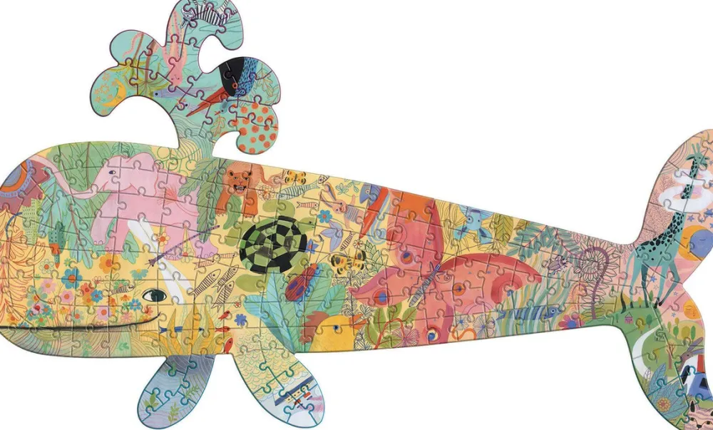 Djeco Puzzle Art Ballena ·*Niños Puzzles 150 Piezas|Puzzles Djeco