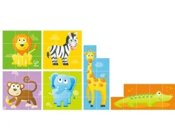 Auzou Puzzle de Bloques de Animales de la Selva*Niños Puzzles De Animales