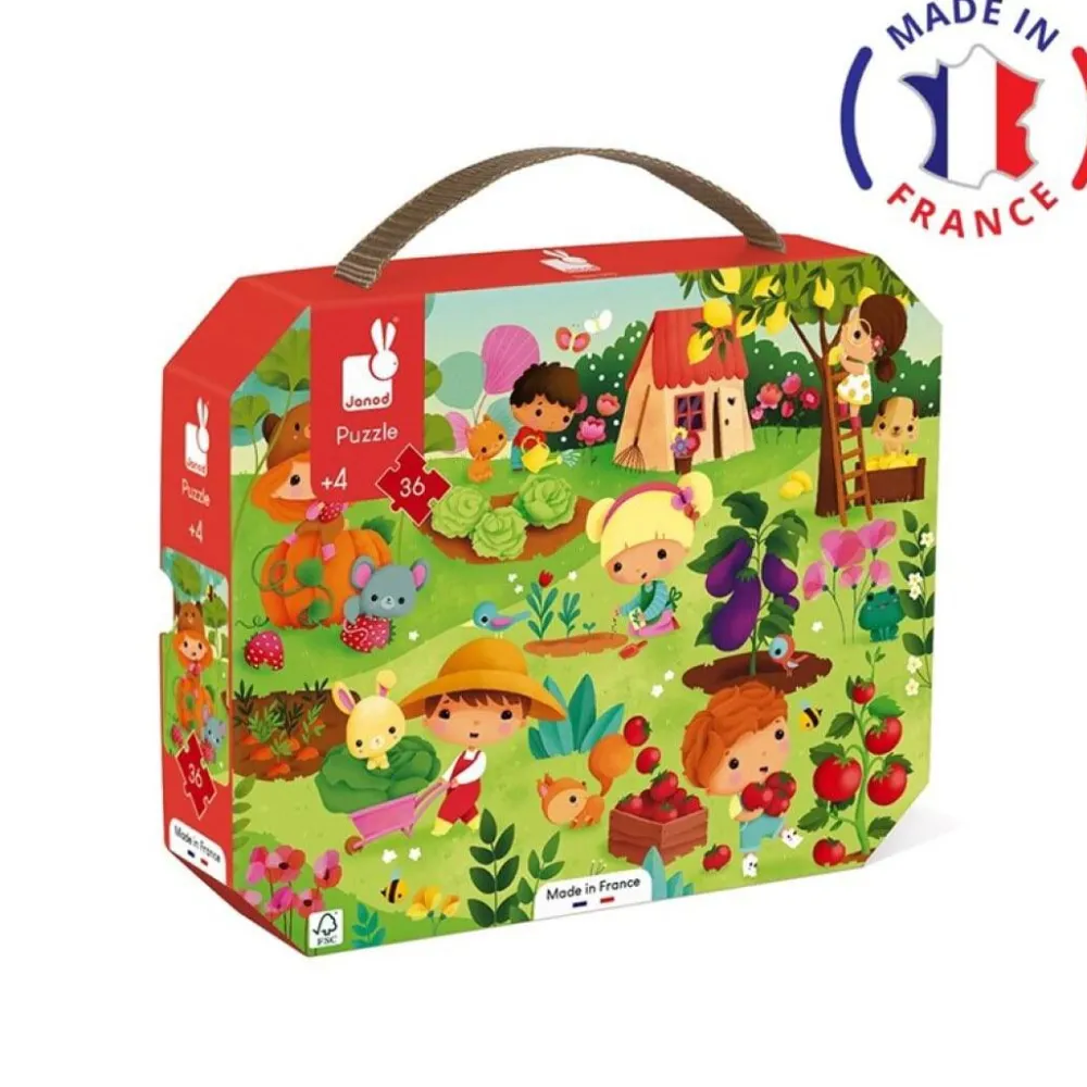 Janod Puzzle El Huerto 36 piezas ·*Niños Puzzles 36 Piezas|Puzzles Janod
