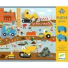Djeco Puzzle Gigante Sitio de Construcción ·*Niños Puzzles 36 Piezas|Puzzles Djeco