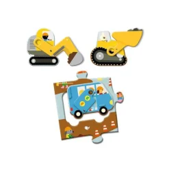 Djeco Puzzle Gigante Sitio de Construcción ·*Niños Puzzles 36 Piezas|Puzzles Djeco