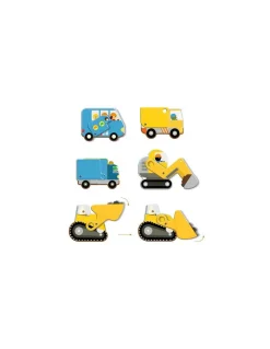 Djeco Puzzle Gigante Sitio de Construcción ·*Niños Puzzles 36 Piezas|Puzzles Djeco