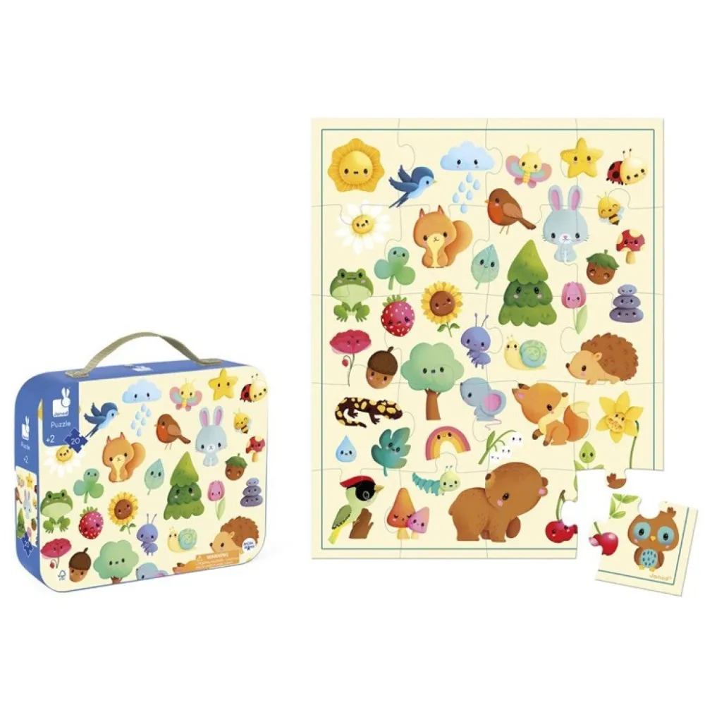 Janod Puzzle La Naturaleza 20 piezas ·*Niños Puzzles Janod