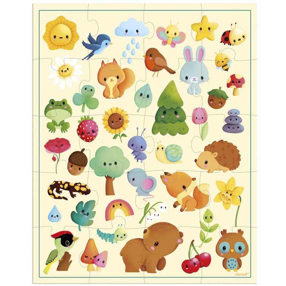 Janod Puzzle La Naturaleza 20 piezas ·*Niños Puzzles Janod
