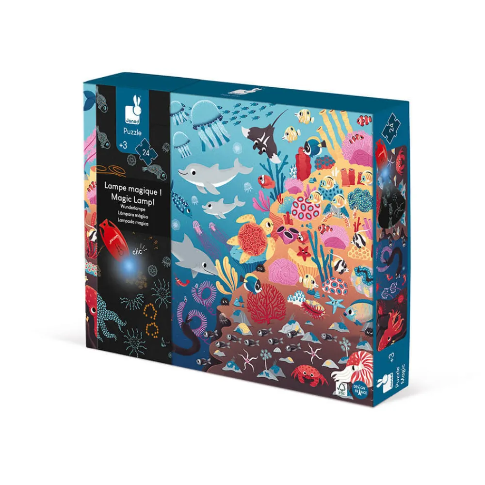 Janod Puzzle mágico El Océano ·*Niños Puzzles 24 Piezas|Puzzles Janod