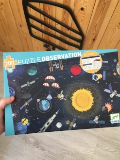 Djeco Puzzle Observación · El Espacio*Niños Puzzles 200 Piezas|Puzzles Djeco