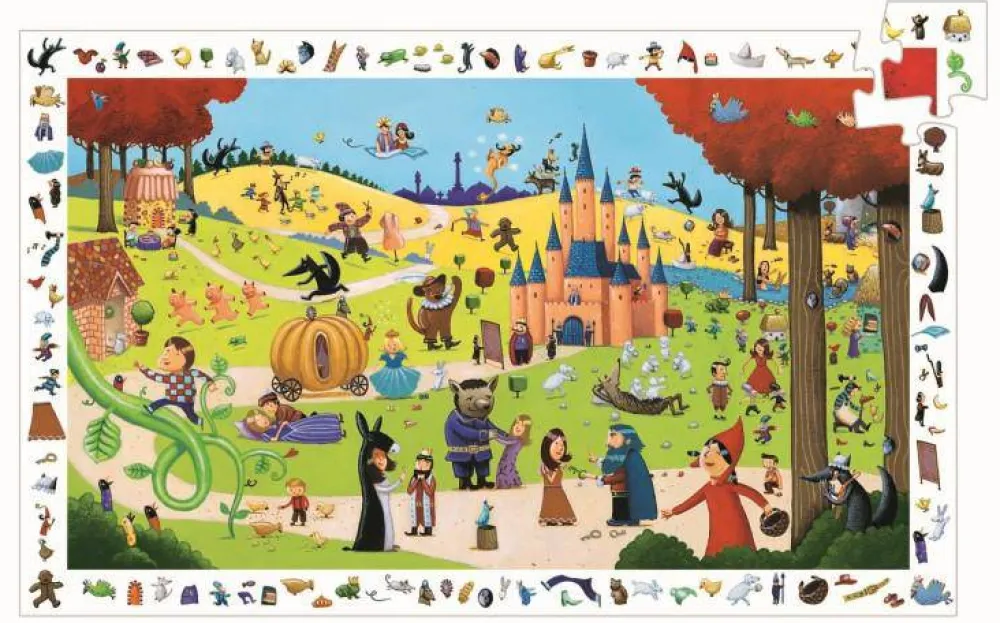 Djeco Puzzle Observación Cuentos ·*Niños Puzzles 54 Piezas|Puzzles Djeco