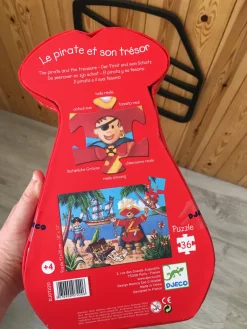 Djeco Puzzle Silueta · El Pirata*Niños Puzzles 36 Piezas|Puzzles Djeco