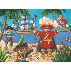 Djeco Puzzle Silueta · El Pirata*Niños Puzzles 36 Piezas|Puzzles Djeco