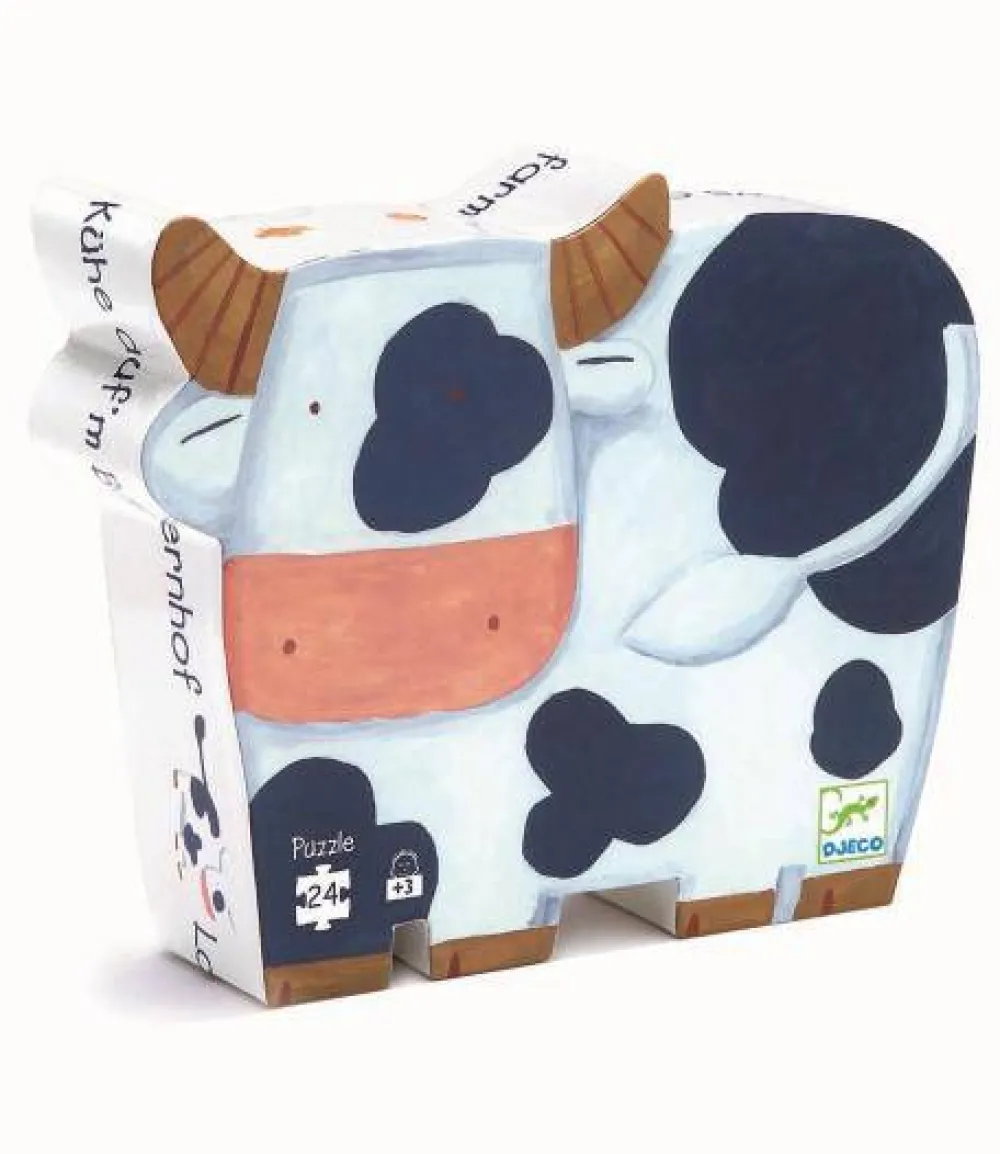 Djeco Puzzle Silueta las Vacas*Niños Puzzles 24 Piezas|Puzzles Djeco
