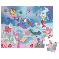 Janod Puzzle Sirenas 24 piezas ·*Niños Puzzles 24 Piezas|Puzzles Janod