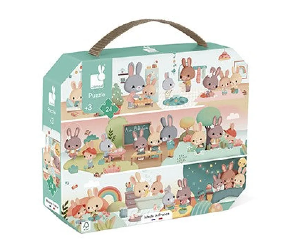 Janod Puzzle Un Día 24 piezas ·*Niños Puzzles 24 Piezas|Puzzles Janod
