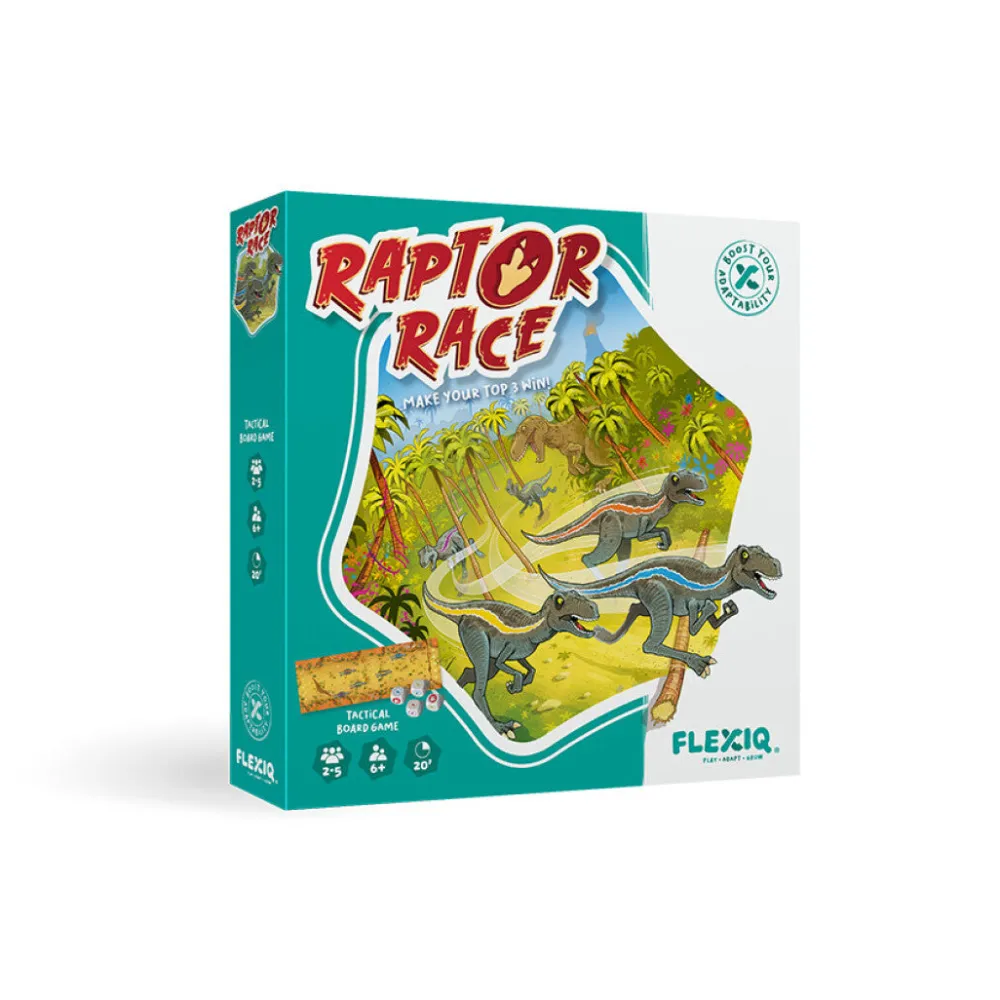 FlexiQ Raptor Race ·*Niños Flexiq|Juegos De Mesa Competitivos