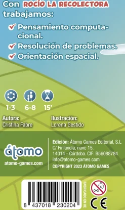 Átomo Games Rocío la recolectora - Club A*Niños Átomo Games|Juegos De Mesa De Viaje
