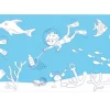 Hape Rollo de papel para garabatos Oceánicos ·*Niños Kit De Manualidades|Juguetes De Toda La Vida