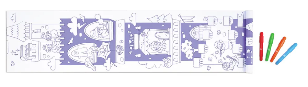 Hape Rollo de papel para garabatos de Castillos ·*Niños Kit De Manualidades|Juguetes De Toda La Vida
