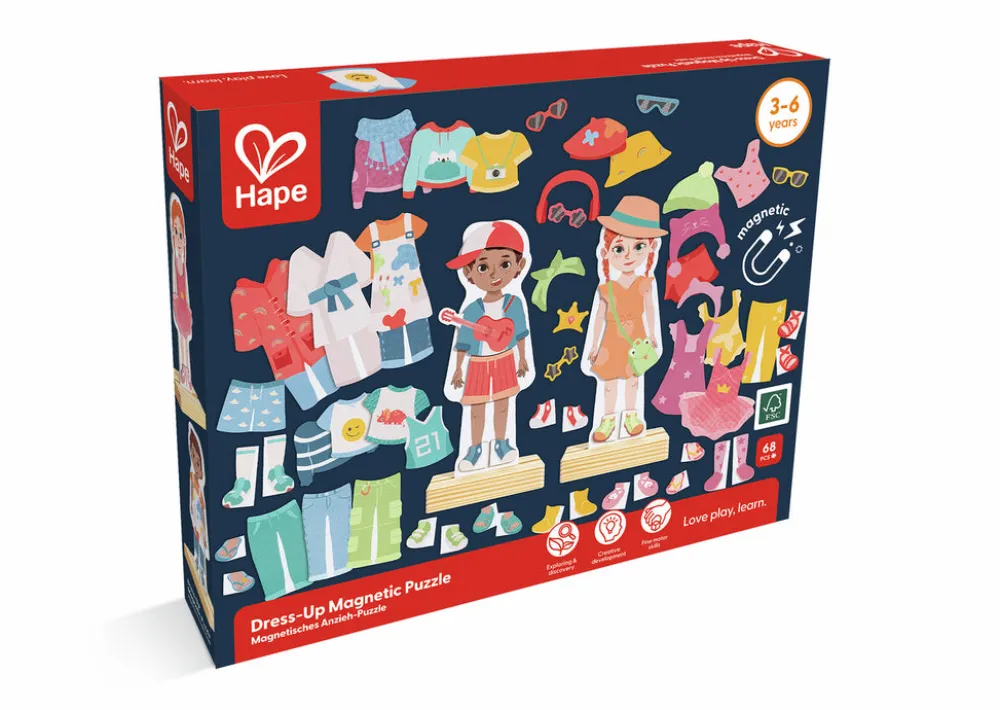 Hape Rompecabezas para vestir ·*Niños Puzzles Hape|Puzzles De Madera Para Niños Y Niñas