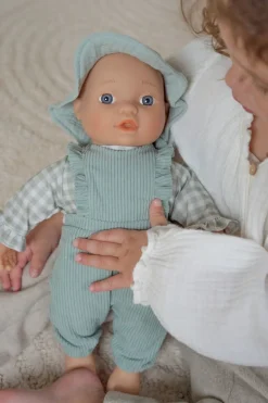 Little Dutch Ropita muñeca verde cuadros ·*Niños Muñecos Bebés