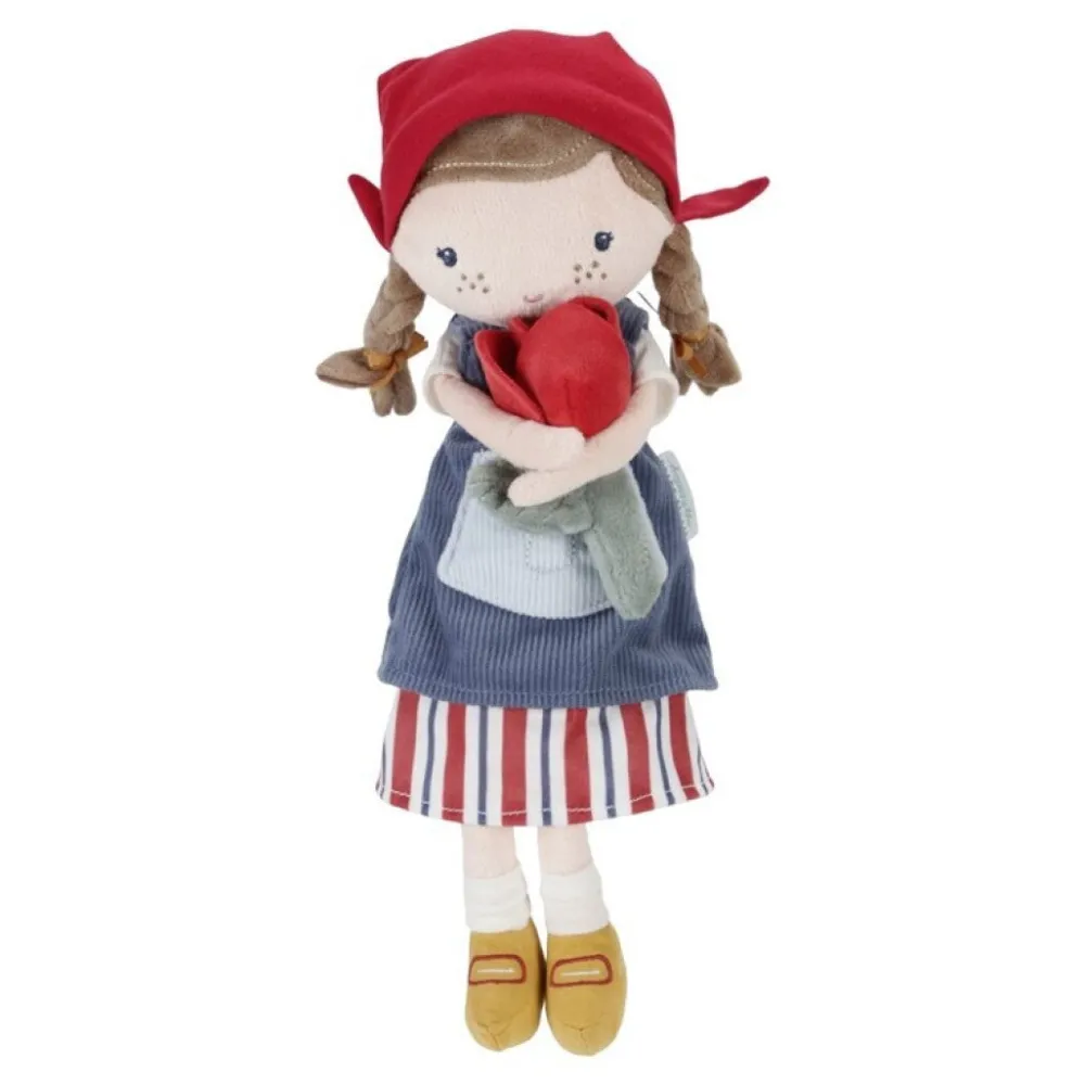 Little Dutch Rosa Granjera con Tulipan Mediana ·*Niños Muñecos Blanditos|Juguetes Montessori