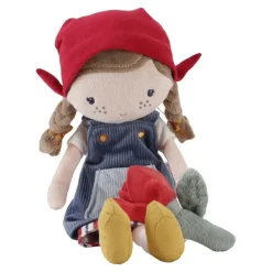 Little Dutch Rosa Granjera con Tulipan Mediana ·*Niños Muñecos Blanditos|Juguetes Montessori