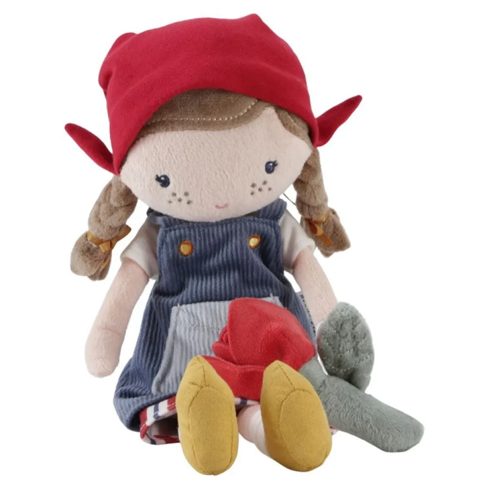 Little Dutch Rosa Granjera con Tulipan Mediana ·*Niños Muñecos Blanditos|Juguetes Montessori
