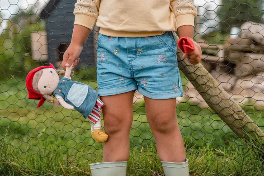 Little Dutch Rosa Granjera con Tulipan Mediana ·*Niños Muñecos Blanditos|Juguetes Montessori
