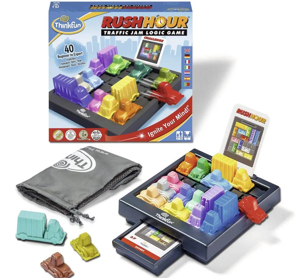 ThinkFun Rush Hour ·*Niños Juegos De Lógica|Juegos De Habilidad
