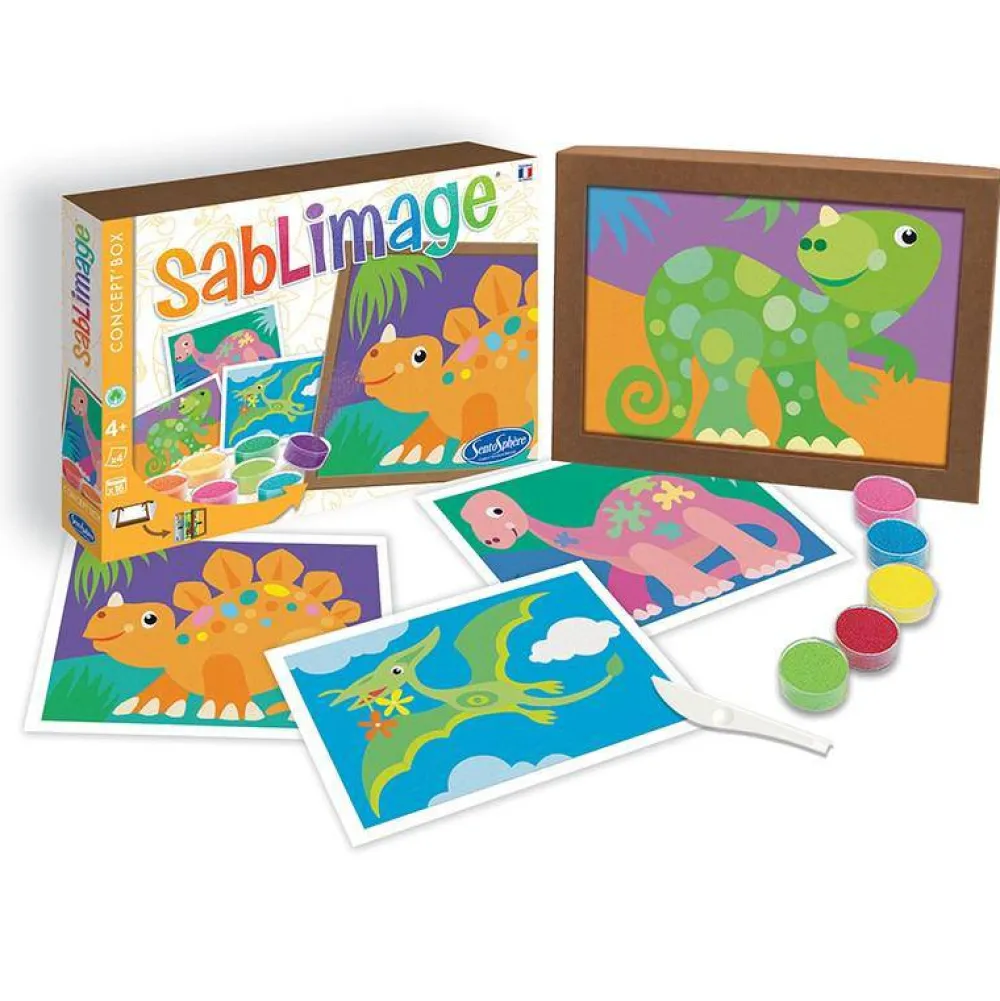 Sentosphère Sablimage · Dinosaurios*Niños Pintar Con Arena|Kit De Manualidades