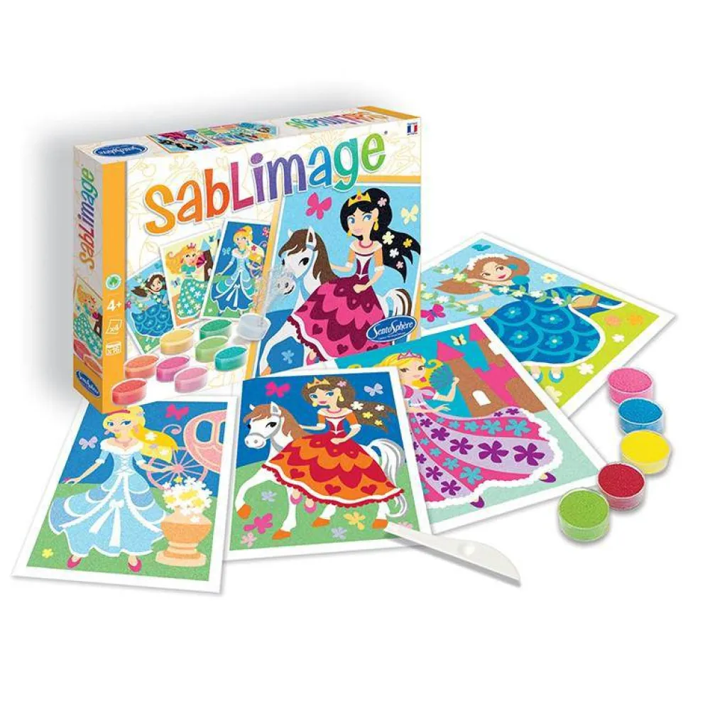 Sentosphère Sablimage · Princesas*Niños Pintar Con Arena|Kit De Manualidades