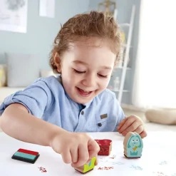 Hape Sellos Animales ·*Niños Kit De Manualidades|Juguetes Y Juegos Motricidad Fina