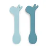 Done by Deer Set 2 cucharas silicona Lalee blue ·* Cubiertos Infantiles