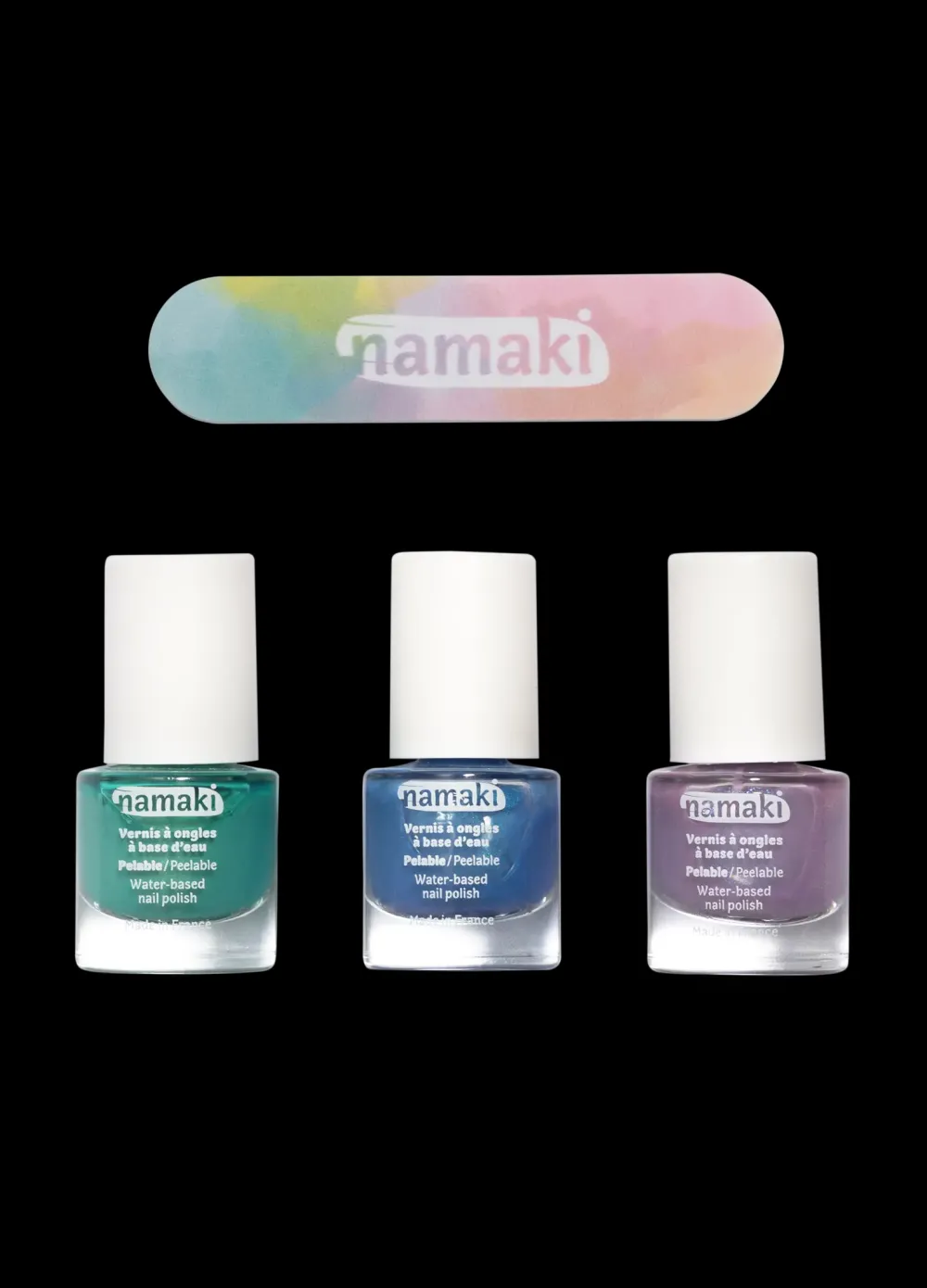 Namaki Set 3 Pintauñas al agua Aurora Boreal ·*Niños Pintauñas Para Niñas Y Niños|Disfraces Infantiles