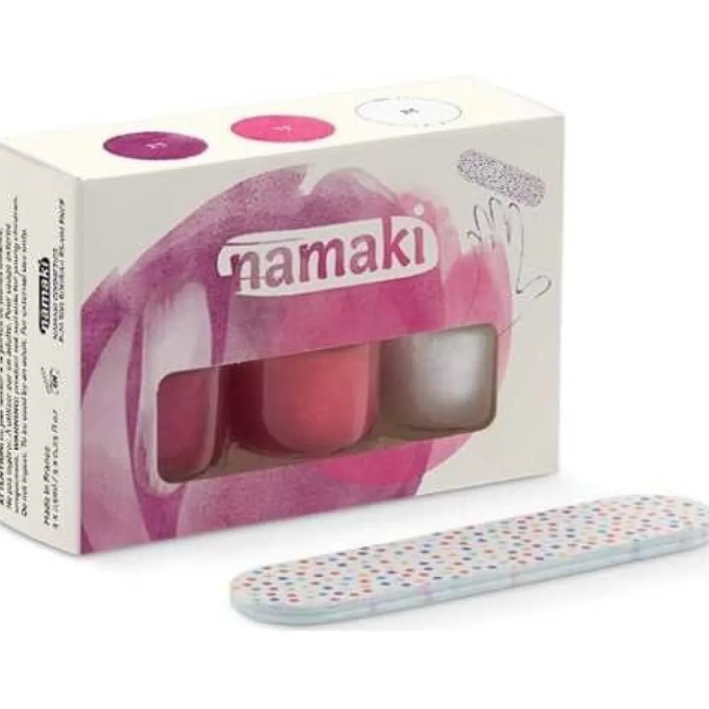 Namaki Set 3 Pintauñas al agua Fruity Sorbet ·*Niños Pintauñas Para Niñas Y Niños|Disfraces Infantiles