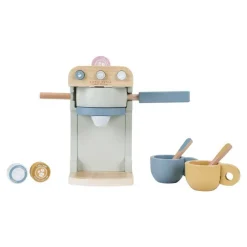 Little Dutch Set de Cafetera Azul ·*Niños Cocinas De Madera Y Accesorios Juguete|Juguetes Waldorf