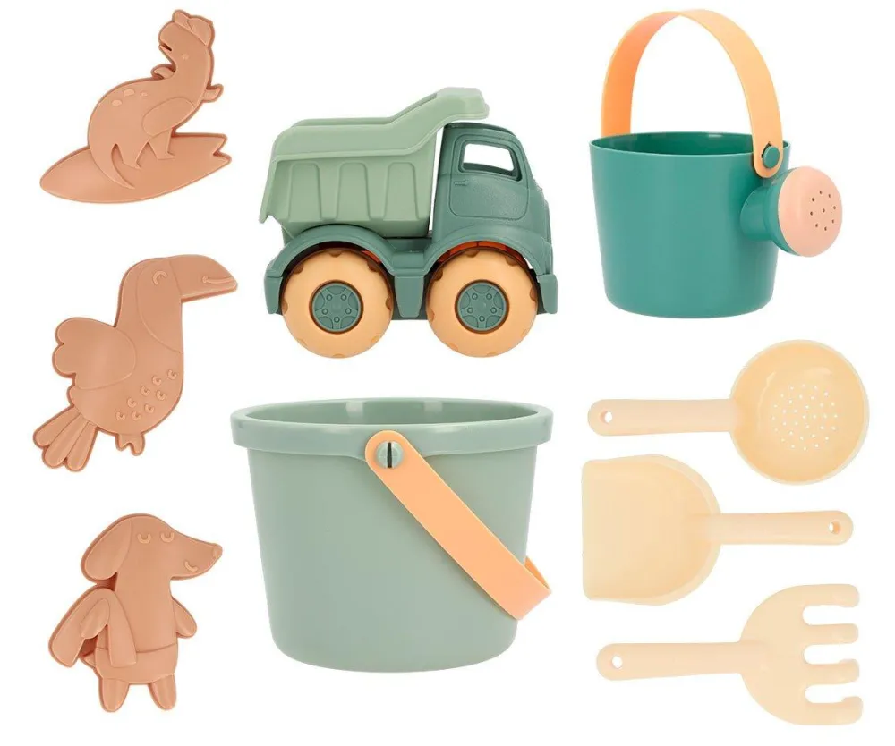 Monnëka Set de Juguetes de Playa Cubo Camión Sea Green*Niños Juguetes De Playa|Juguetes De Playa