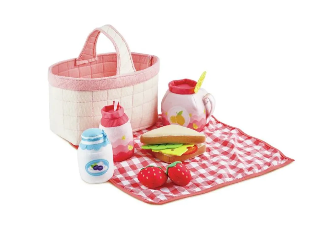 Hape Set de Picnic ·*Niños Cocinas De Madera Y Accesorios Juguete|Juguetes Waldorf