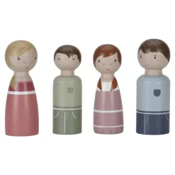 Little Dutch Set familia rosa Casa de Muñecas Madera FSC ·*Niños Casas De Muñecas|Juguetes Waldorf