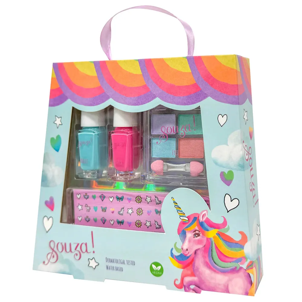 Souza Set maquillaje unicornio ·*Niños Maletín De Maquillaje Para Niñas Y Niños|Disfraces Infantiles