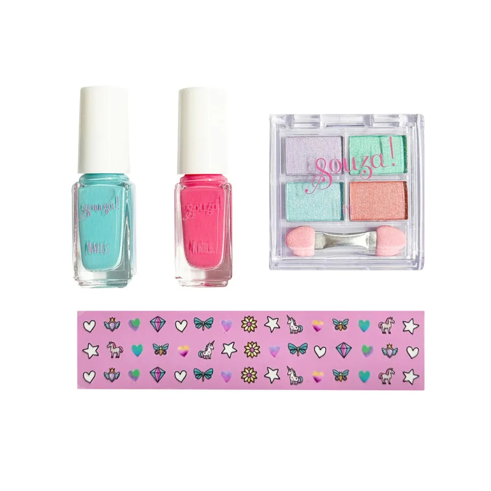 Souza Set maquillaje unicornio ·*Niños Maletín De Maquillaje Para Niñas Y Niños|Disfraces Infantiles