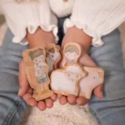Little Dutch Sistema de tren Little Farm ·*Niños Juguetes Montessori|Juguetes De Madera Para Niños