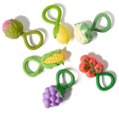 Oliu0026Carol Sonajero · Artichoke Rattle Toy*Niños Mordedores|Oli & Carol