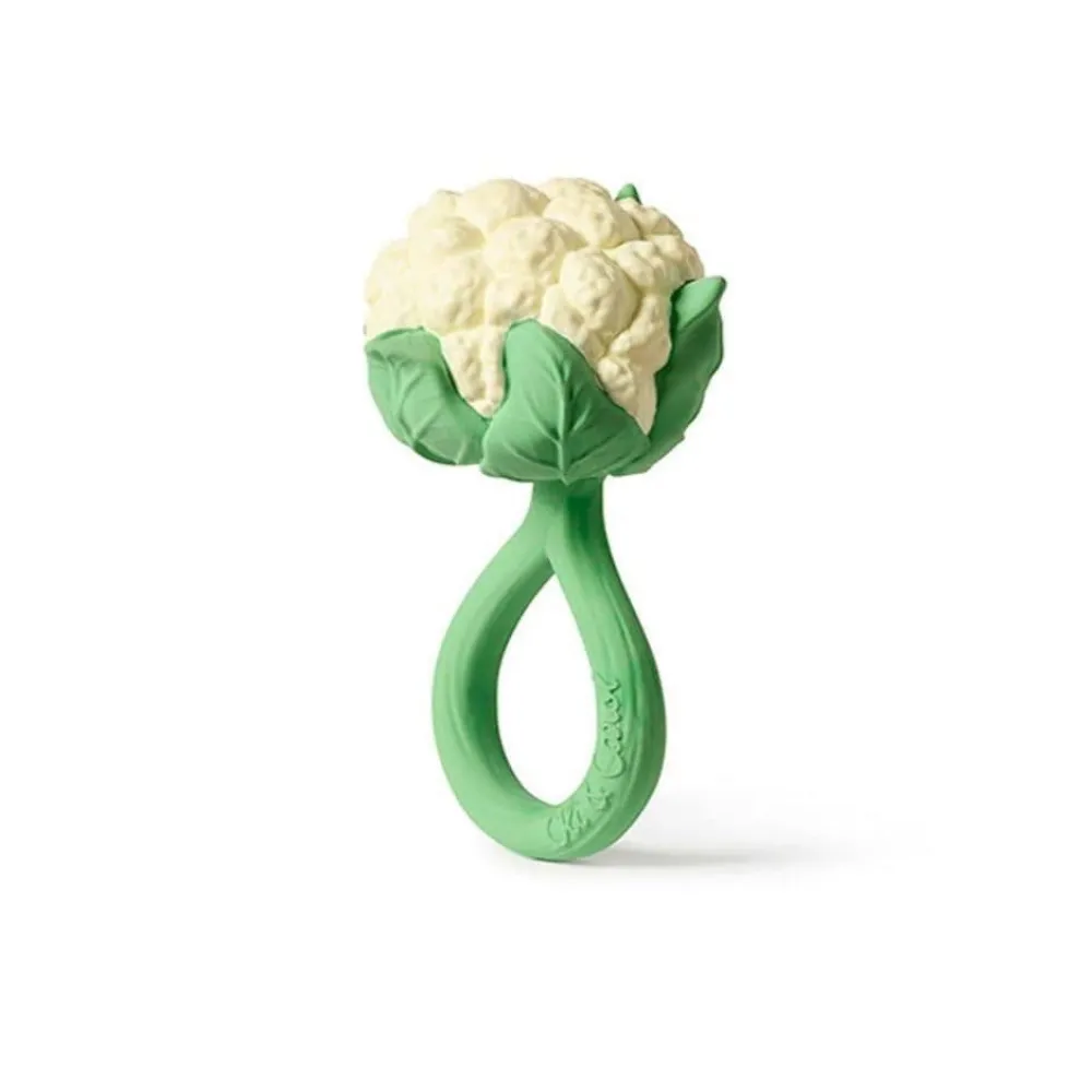 Oliu0026Carol Sonajero · Cauliflower Rattle Toy*Niños Mordedores|Oli & Carol