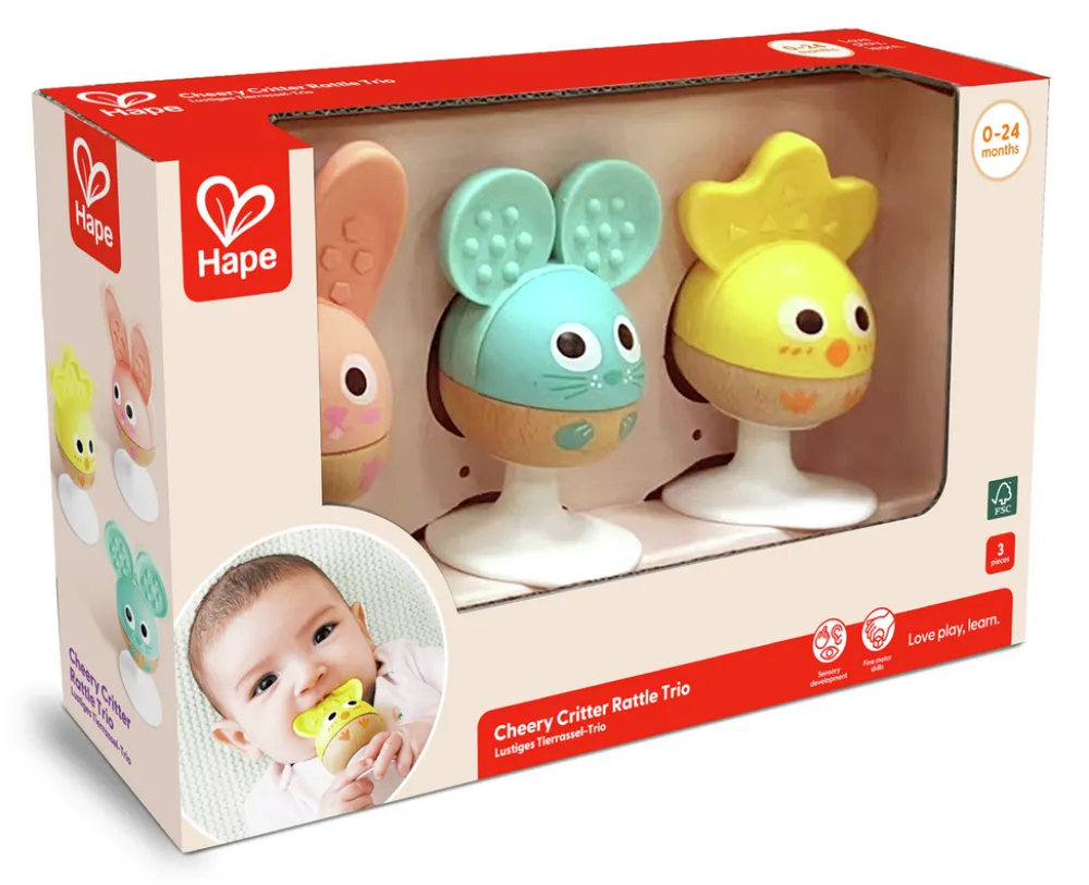 Hape Sonajero mordedor ventosa ·*Niños Mordedores|Sonajeros