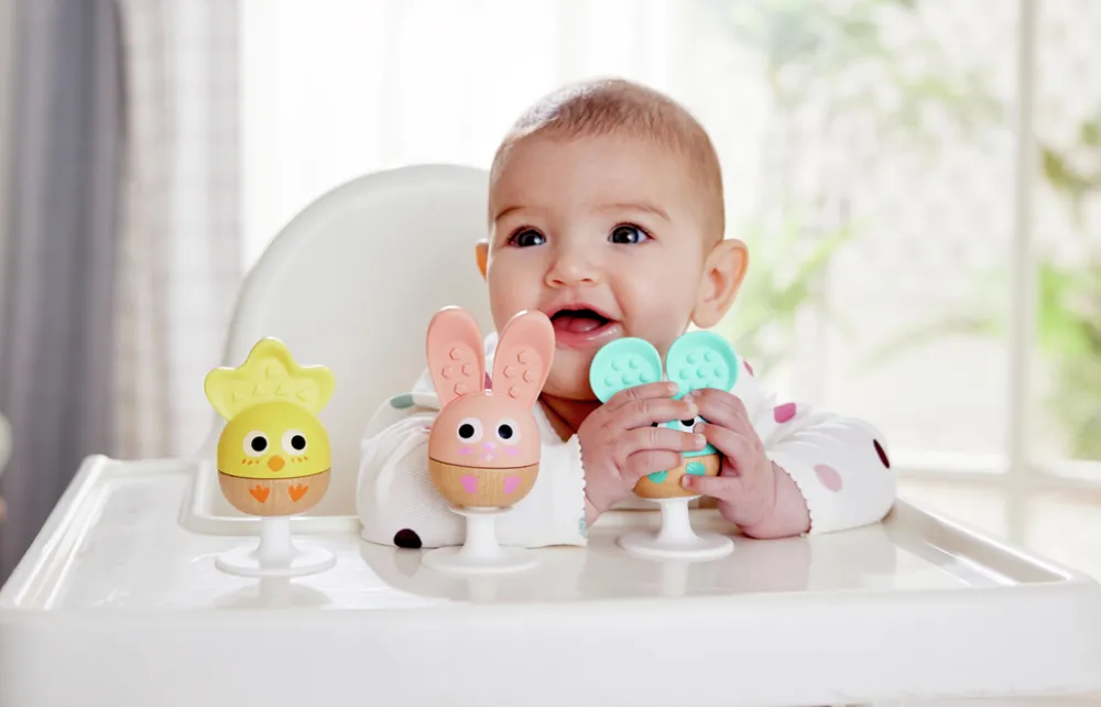 Hape Sonajero mordedor ventosa ·*Niños Mordedores|Sonajeros