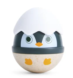 Hape Sonajeros Tentetieso Penguin Family ·*Niños Juguetes De Madera Para Niños|Juguetes De Estimulación Para Bebé