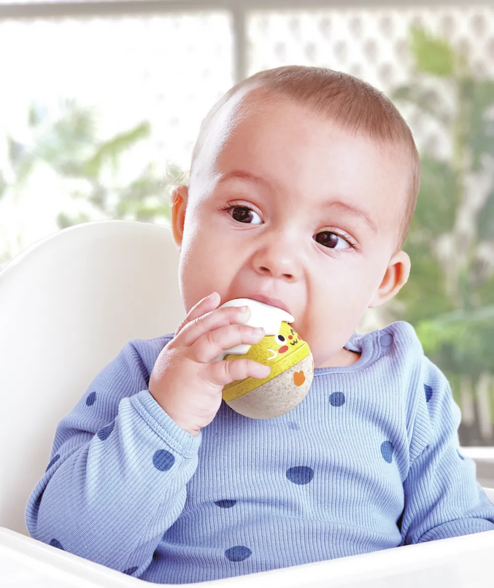 Hape Sonajeros Tentetieso Polluelos ·*Niños Juguetes De Madera Para Niños|Juguetes De Estimulación Para Bebé